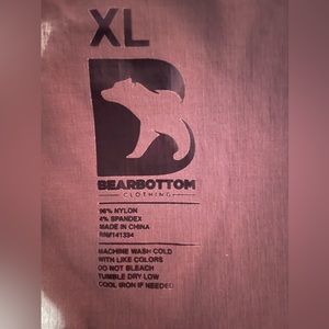 Bearbottoms size XL men’s hiking joggers